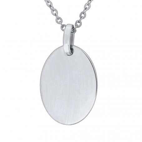Halsband med oval berlock äkta silver 1-11-0077K 349,00 kr Hem