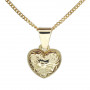 Halsband litet mönstrat guldhjärta äkta guld 18 karat 5-10-0124K 3,00 kr Hem