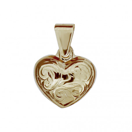 Guldhjärta med mönster äkta guld 18 karat 5-10-0125 1,00 kr Hem