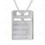 ID-bricka silver med gravyr, kedja ingår 1-11-0043-1K 545,00 kr Halsband med gravyr
