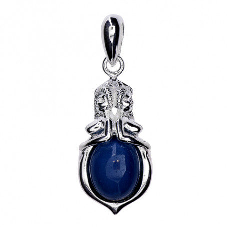 Emmahänge mellan silver blå ZEHMblå Zorn Jewellery Hem 1,590.00