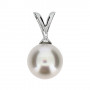 Vit pärla som smycke med vitguld 5-10-0011 1,00 kr Hem