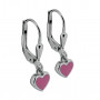 Rosa hängande hjärtan silverörhängen 1-20-0226 499,00 kr Hem