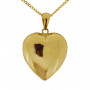 Stort guldhjärta med guldkedja äkta guld 18 karat 5-10-0068K 7,00 kr Hem