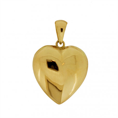Stort guldhjärta smycke äkta guld 18 karat 5-10-0067 2,00 kr Hem