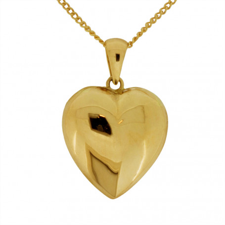 Guldhalsband med stort guldhjärta äkta guld 18 karat 5-10-0067K 8,00 kr Hem