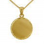 Halsband i äkta guld 18 karat med rund berlock 5-10-0060K 6,00 kr Hem