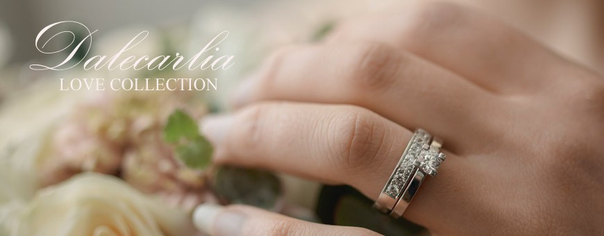 Dalecarlia Love Collection, förlovningsringar och vigselringar från egen guldsmedsateljé i Dalarna Dala Guldsmide Rättvik