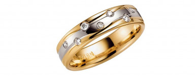 Flerfärgade guldringar - ringar med blandade guldfärger som vanligt guld, gult, rosé och vitguld