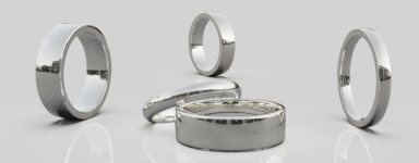 Släta ringar i silver som förlovningsringar och vigselringar från Dalecarlia Love Collection | Dala Guldsmide