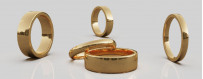Släta ringar i 14 karat guld från Dalecarlia Love Collection | Dala Guldsmide